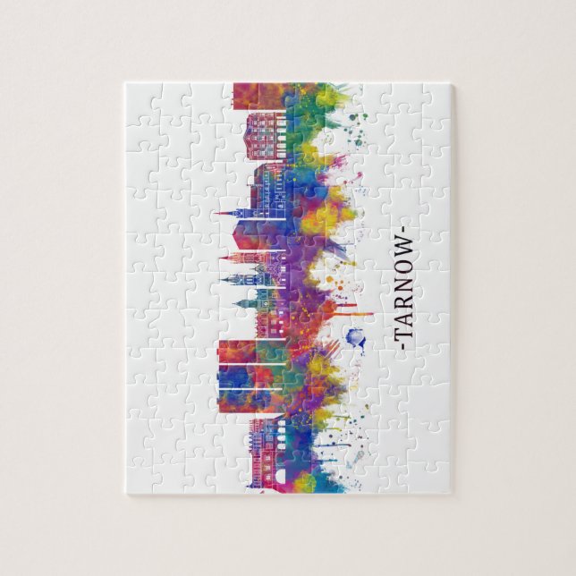 Tarnow Poland Skyline Puzzle (Vertikal)