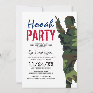 Tarnsoldat Militärparty Einladung