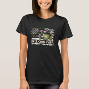 Tarnung Amerikanische Flagge Papa Cool Vatertag D T-Shirt