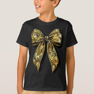 Tarnung Camo-Bogenjagd Mädchen T-Shirt