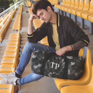 Tarnung Camo Monogramm personalisiert  Duffle Bag