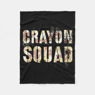 Tarnung Crayon Squad Esser Stolz Korps Militär Ich Fleecedecke