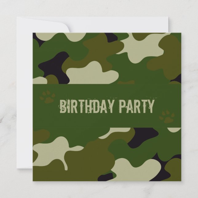 Tarnung Einladung (Vorderseite)