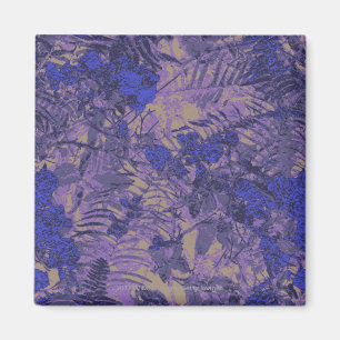 Tarnung gegen blaue Blume Magnet