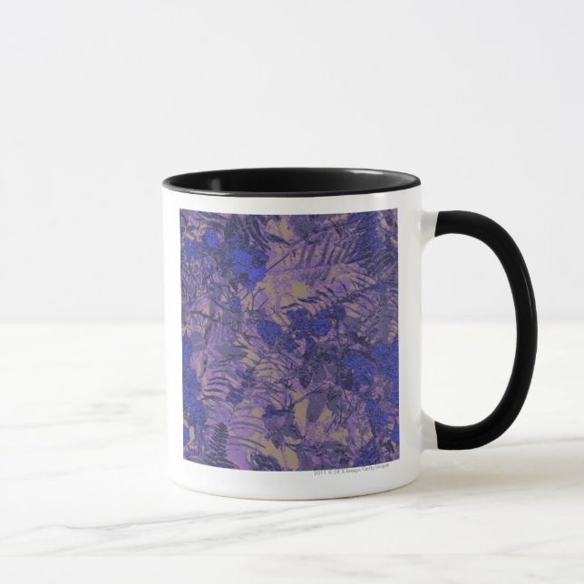 Tarnung gegen blaue Blume Tasse (Rechts)