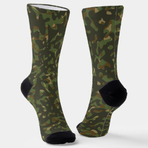 Tarnung Kampf Jagd Grün Braun Beige Khaki  Socken