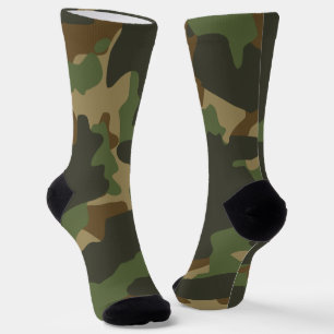 Tarnung Kampf Jagd Grün Braun Beige Khaki  Socken
