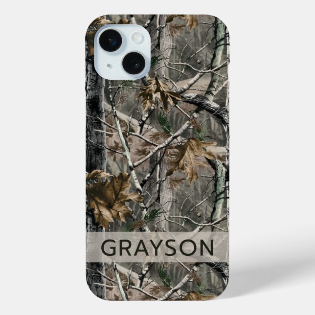 Tarnung mit Waldzweigen Personalisiert Case-Mate iPhone Hülle (Rückseite)