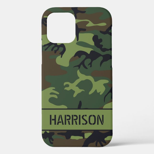 Tarnung Monogramm Case-Mate iPhone Hülle (Rückseite)