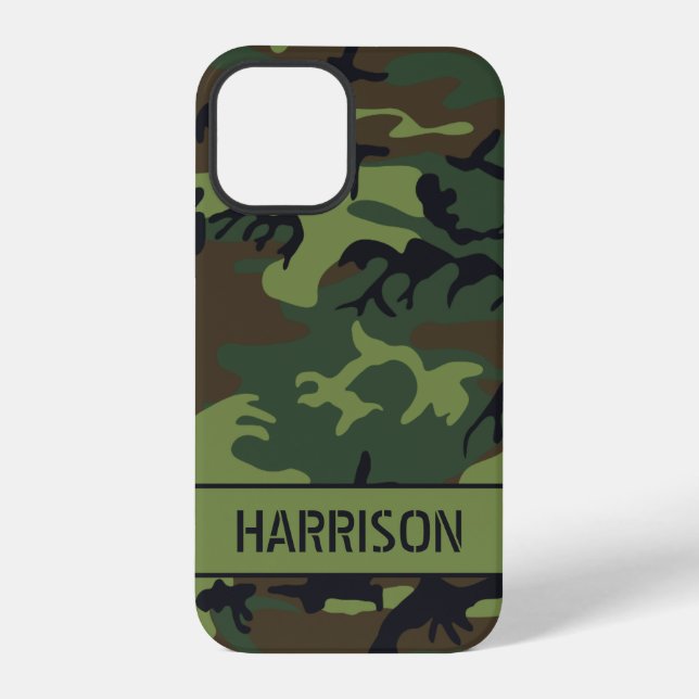 Tarnung Monogramm iPhone Hülle (Rückseite)