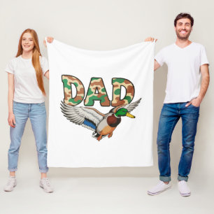 Tarnung Papa Entenjagd Vatertag Opa Ehemann Fleecedecke