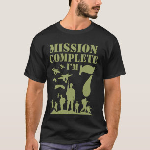 Tarnung Sieben Geburtstag Junge Militär 7. Party J T-Shirt