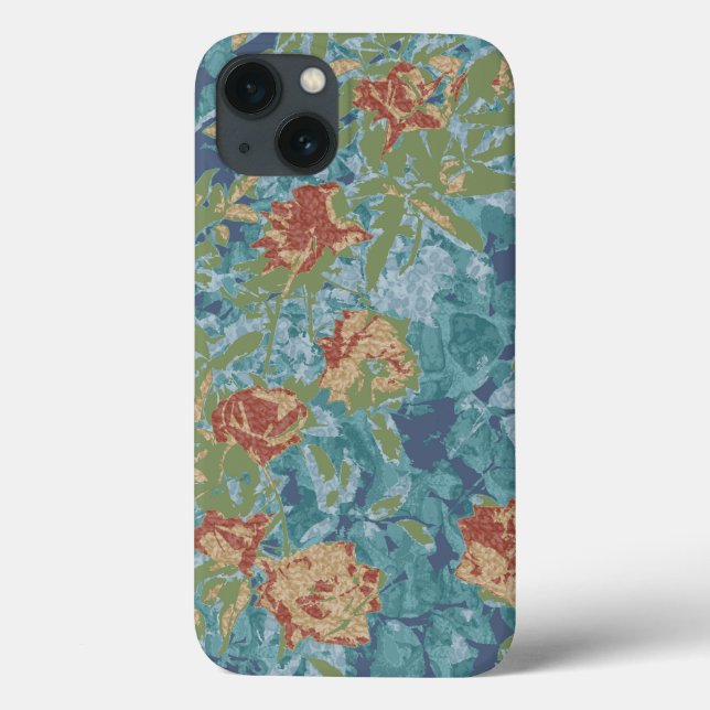 Tarnung und Blumen Case-Mate iPhone Hülle (Rückseite)