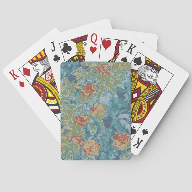 Tarnung und Blumen Spielkarten (Rückseite)