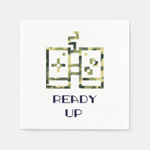 Tarnung Videospiel-Controller Bereit Gamer Serviette