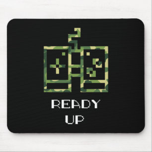 Tarnung Videospiel-Controller Bereit Spieler Mousepad