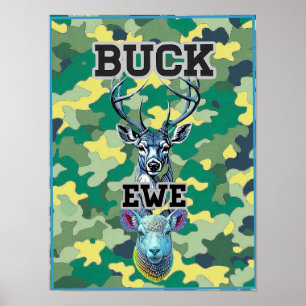 TARNUNG VON BOCK UND SCHAF POSTER