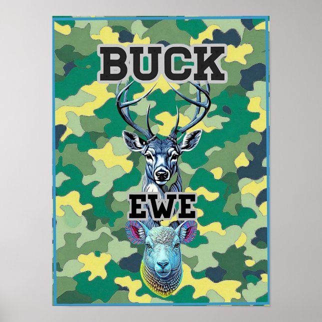 TARNUNG VON BOCK UND SCHAF POSTER (Vorne)