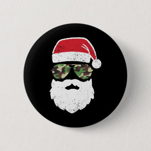 Tarnung Weihnachten im Juli Retro Vintage Tarnung Button