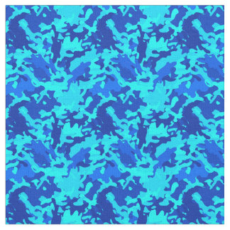 Tarnungs-Camouflage-Druck-Blau Stoff