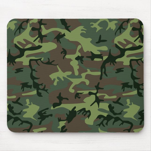 Tarnungs-Camouflage-Grün-Brown-Muster Mousepad (Vorne)