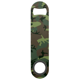 Tarnungs-Camouflage-Grün-Brown-Muster Speed Flaschenöffner