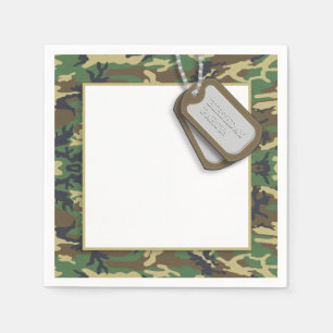 Tarnungs-/Camouflage-Thema-Geburtstags-Party Serviette