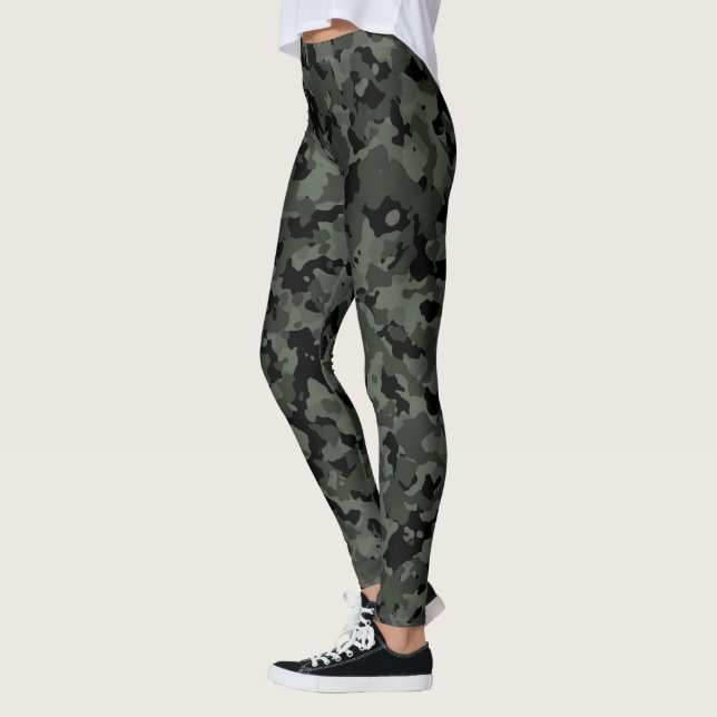 Tarnungs-große Camouflage-militärisches grünes Leggings (Links)