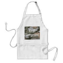 Tarnungs-grüner Grill-Sergeant Cooking Apron