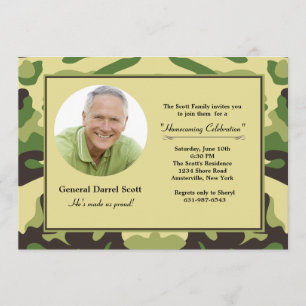 Tarnungs-Rahmen - Foto-Militär-Einladung Einladung