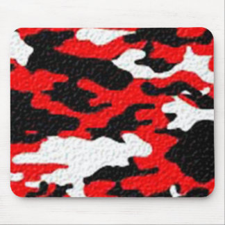Tarnungs-Rot-Muster Mousepad