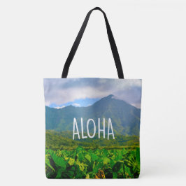 Taro Fields, Hanalei, Kauai, Hawaiian Beach Bag