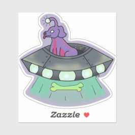 Taro the Alien Dog Aufkleber