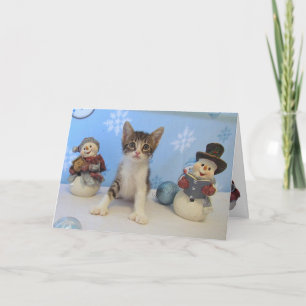 Taromina und die Snowmen - Weihnachtskarte der Kat Feiertagskarte
