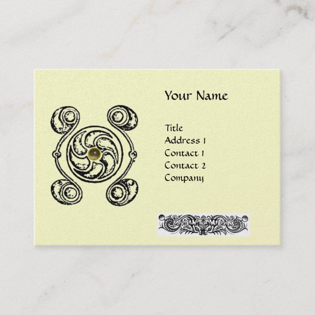 TAROT 2 Metallgold Visitenkarte (Vorderseite)