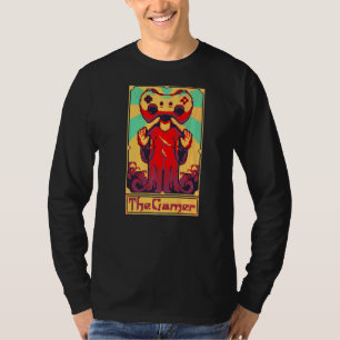 Tarot Art Gaming T-Shirt The Gamer Console Retro V