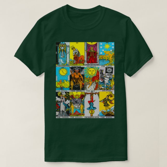 Tarot Aufkleber Tarot Deck Tarot T s T-Shirt (Design vorne)