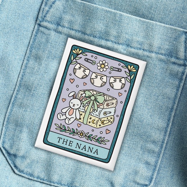 Tarot Baby Dusche Nana Großmutter Button (Von Creator hochgeladen)