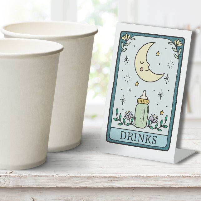 Tarot Baby Shower Drinks Table Sockelschild (Von Creator hochgeladen)