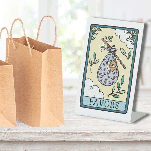 Tarot Baby Shower Favors Table Sockelschild (Von Creator hochgeladen)