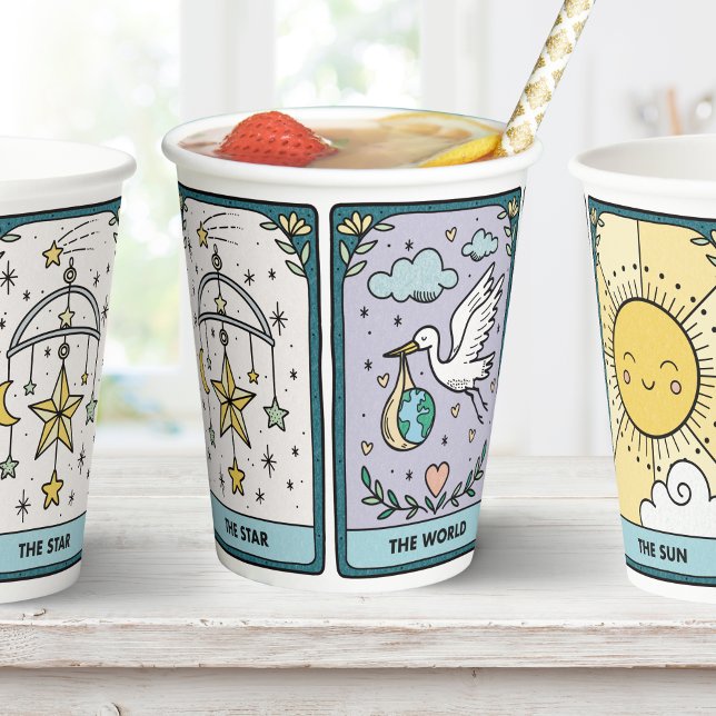 Tarot-Baby-Shower-Party Pappbecher (Von Creator hochgeladen)