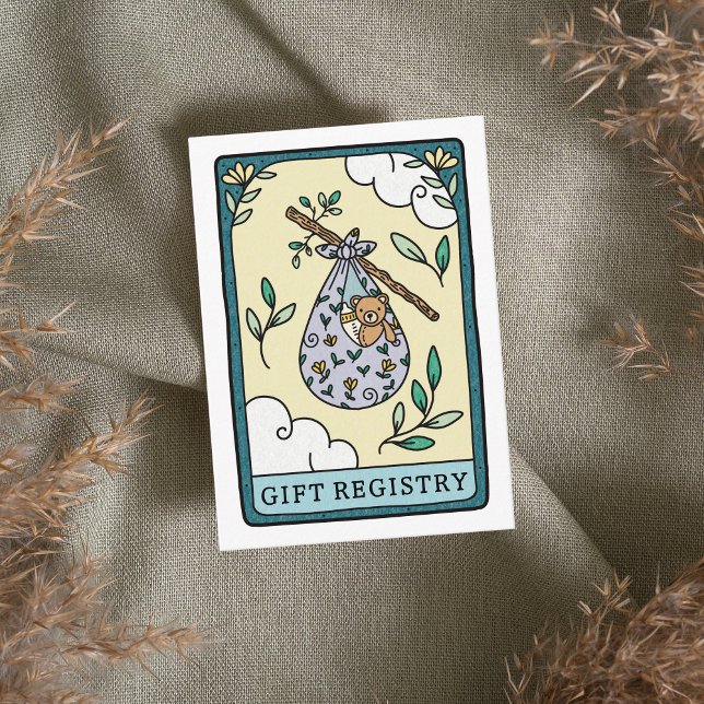 Tarot Baby Shower - Registrierung Begleitkarte (Von Creator hochgeladen)