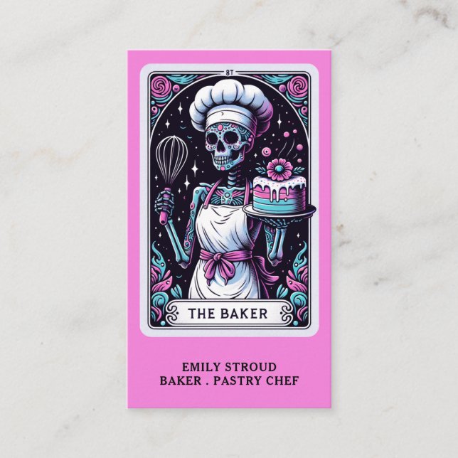 Tarot Baker Business Card Visitenkarte (Vorderseite)