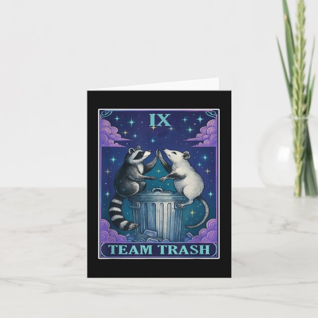Tarot Card Deck Team Trash Raccoon Tarot Karten lö (Vorderseite)