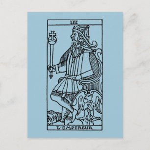 Tarot Card: Der Kaiser Postkarte