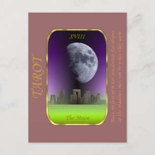 Tarot Card - Der Mond Postkarte