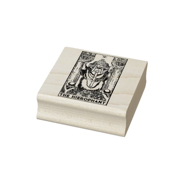 Tarot Card: Die Hierophonie: Personalisierter Text Gummistempel (Stempel)