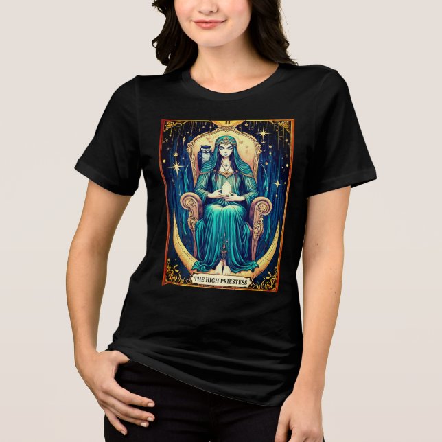 Tarot Card, die Hohepriester 2 Tri-Blend Shirt (Vorderseite)