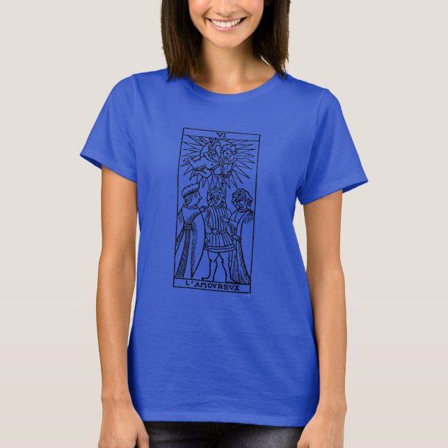 Tarot Card: Die Liebhaber T-Shirt (Vorderseite)