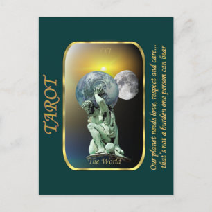 Tarot Card - Die Welt Postkarte